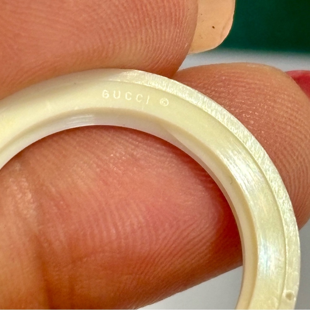 GUCCI WHITE BEZEL for the Vintage GUCCI Interchangeable bezel watch - Picture 5 of 5